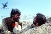 رضا ایرانمنش در نمایی از فیلم سجاده آتش